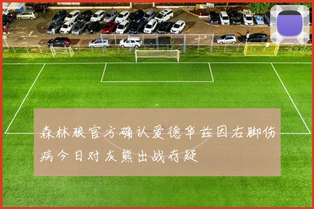 森林狼官方确认爱德华兹因右脚伤病今日对灰熊出战存疑